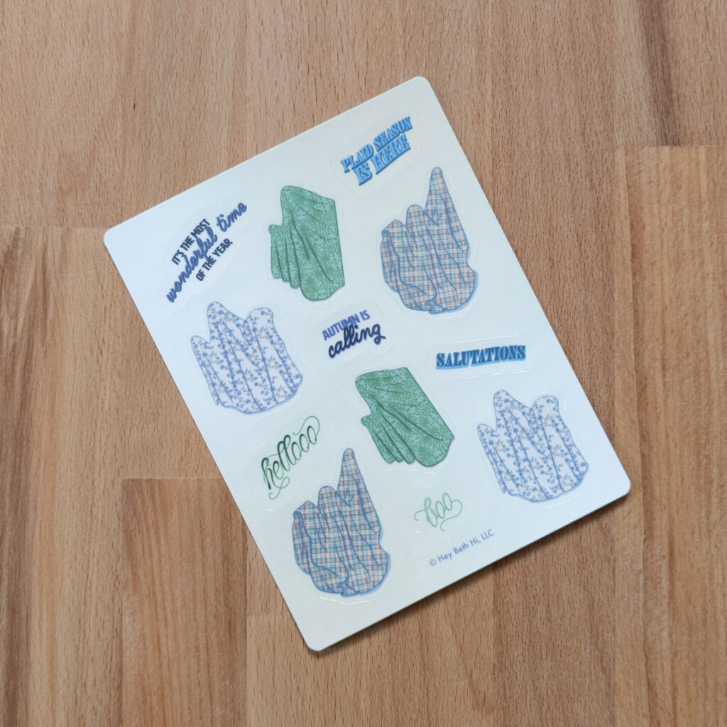 Sheet Ghost Sticker Sheet
