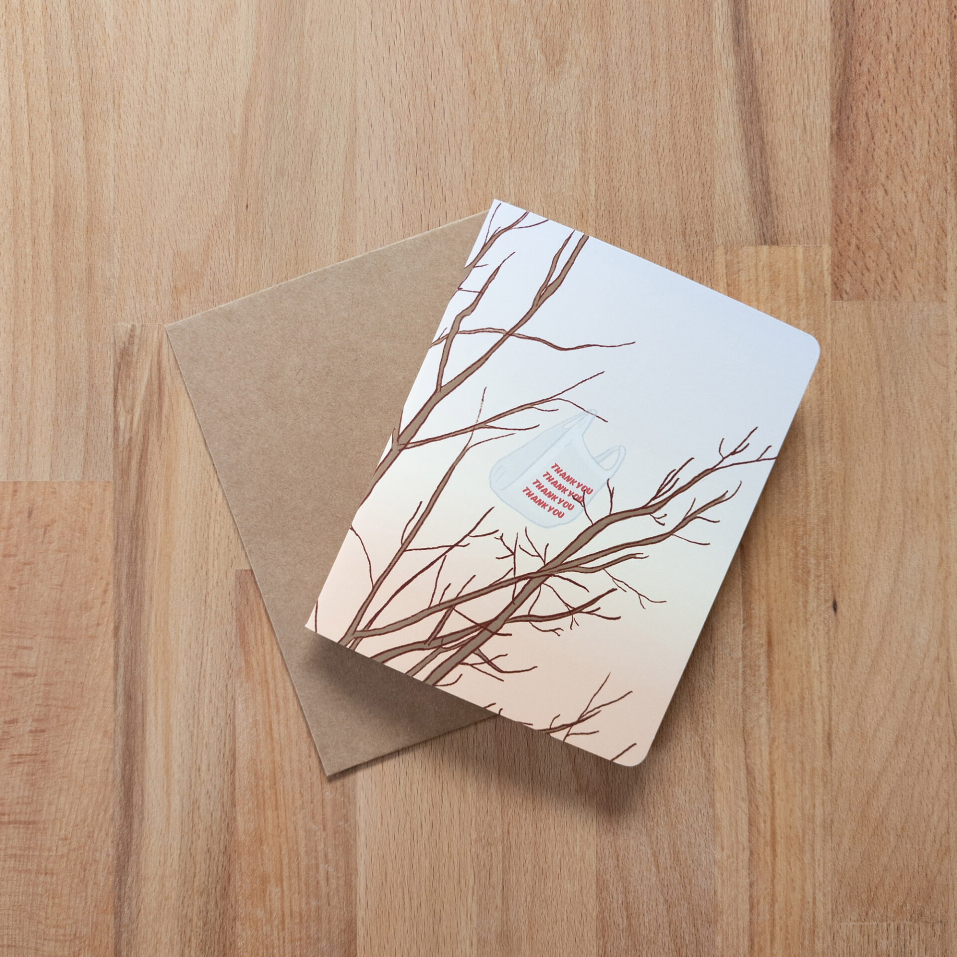 Thank You Bag Greeting Card