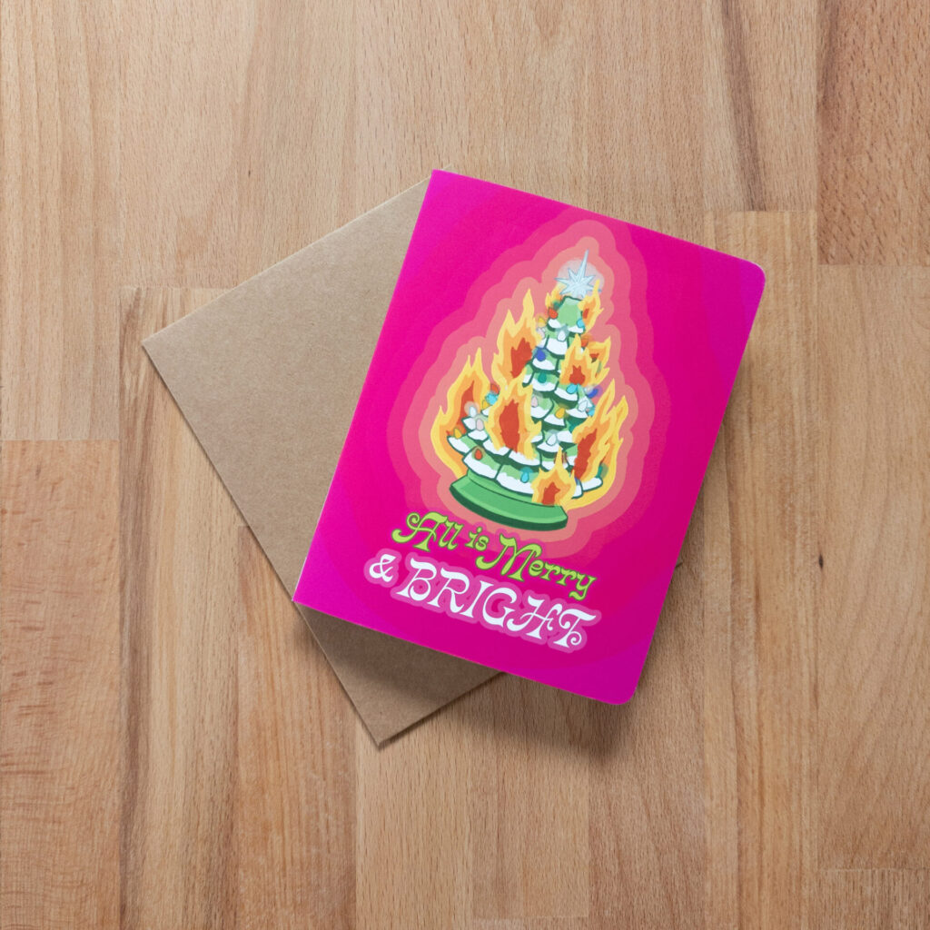 All is Merry & BRIGHT Greeting Card
