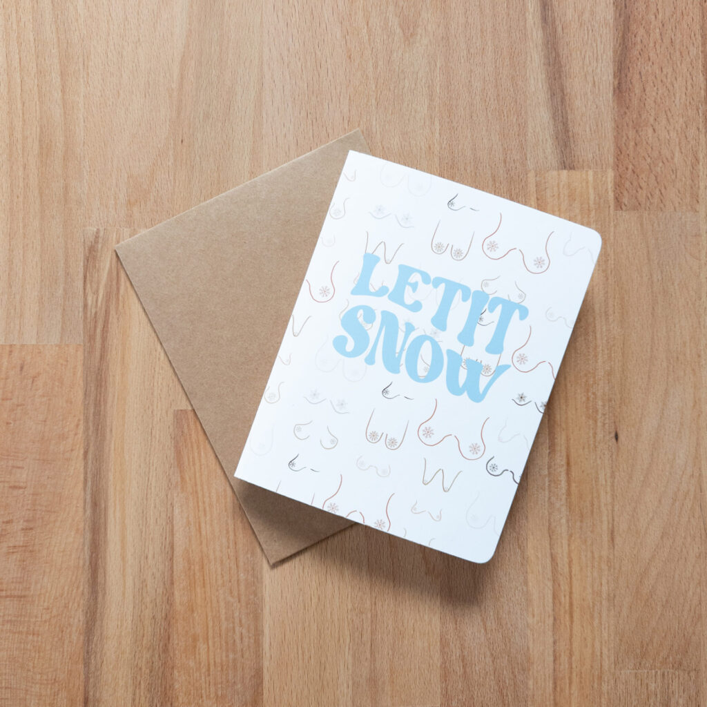 LETITSNOW Greeting Card