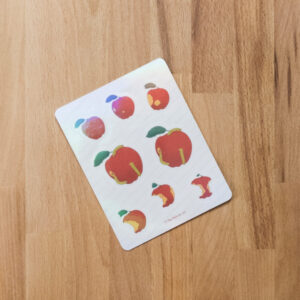 Apples and Worms Sticker Sheet