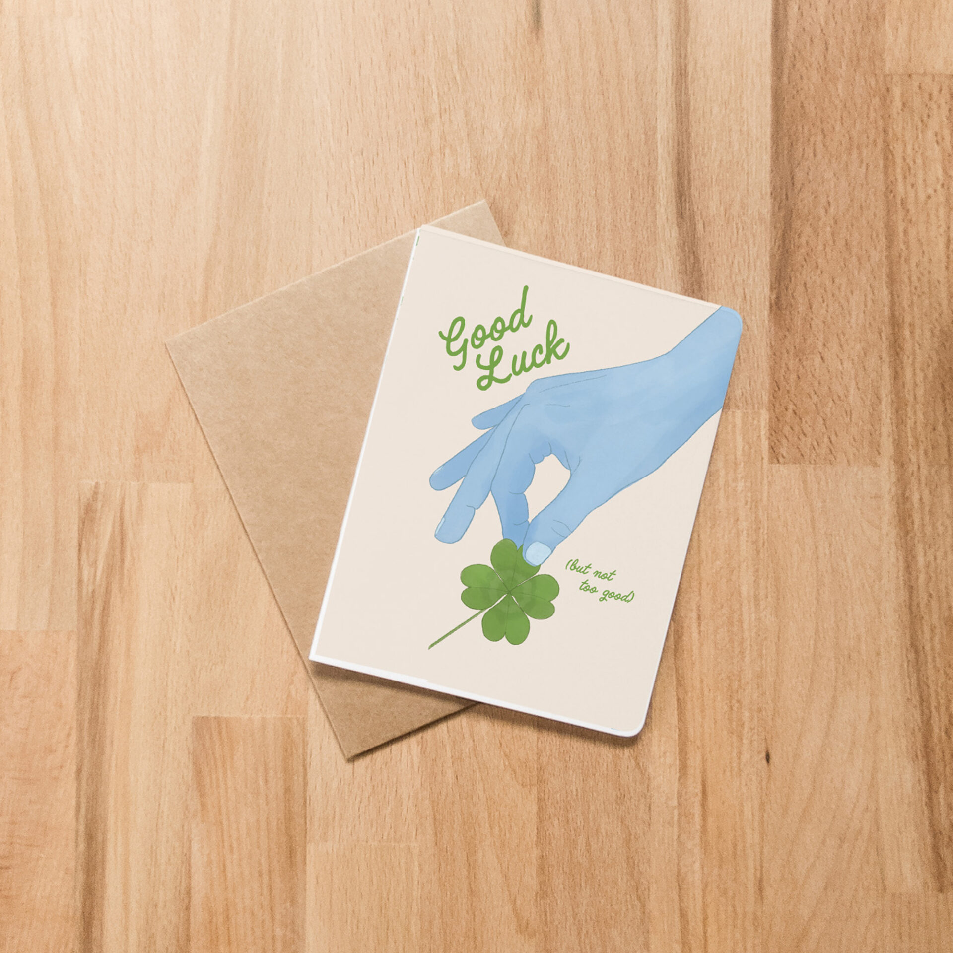 Good Luck Plucked Greeting Card