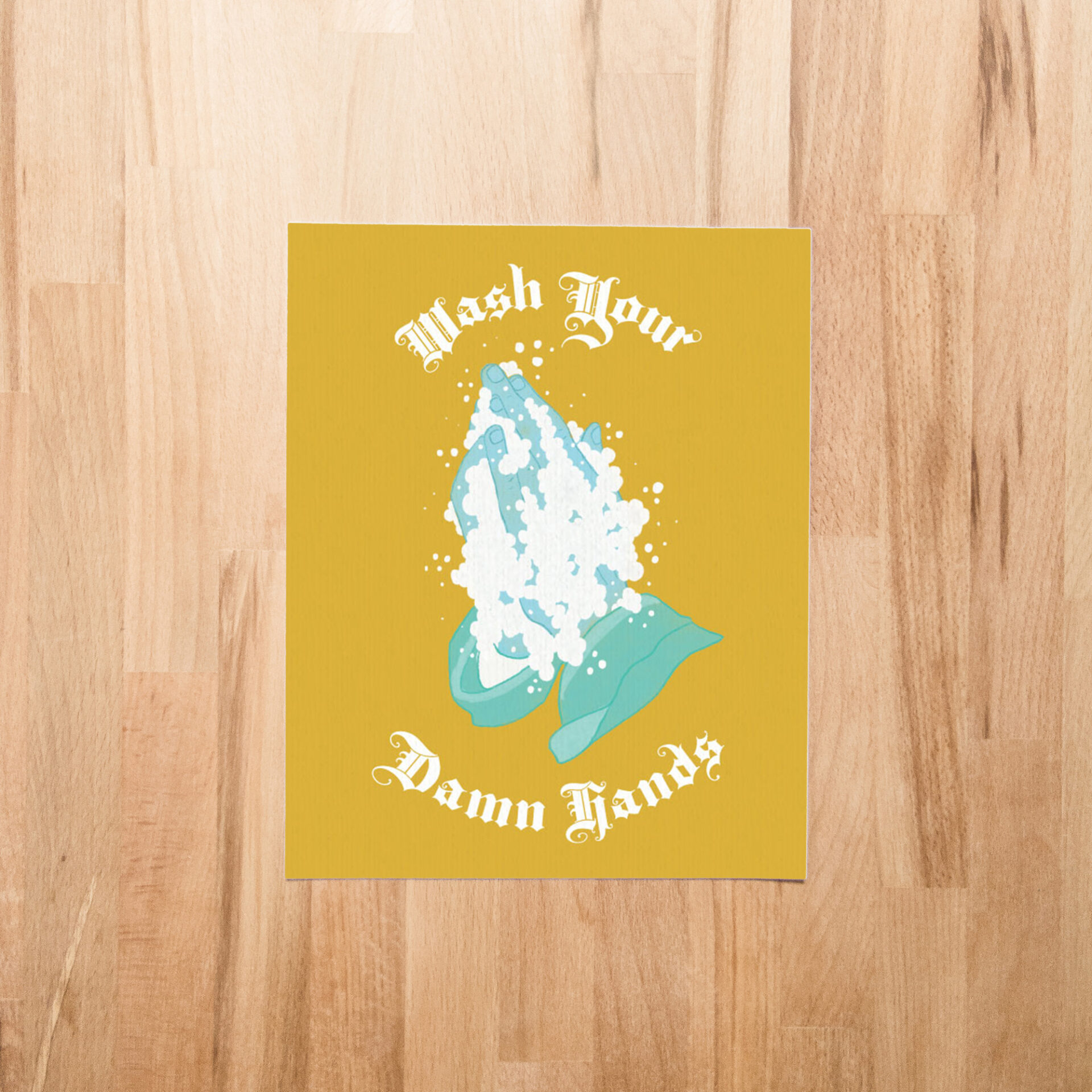 Wash Your Prayer Hands 8x10 Print