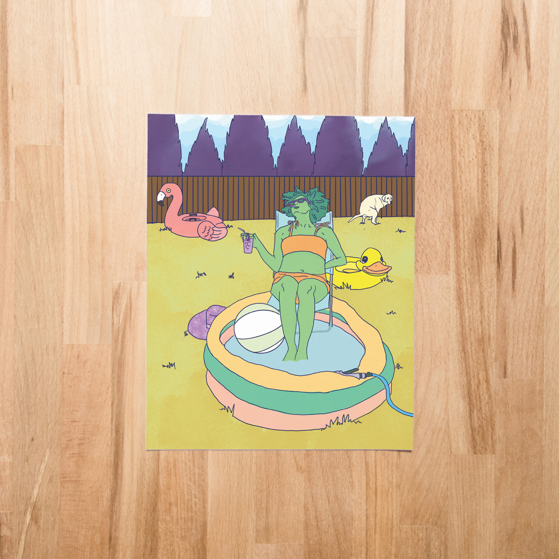 Staycation 8x10 Print